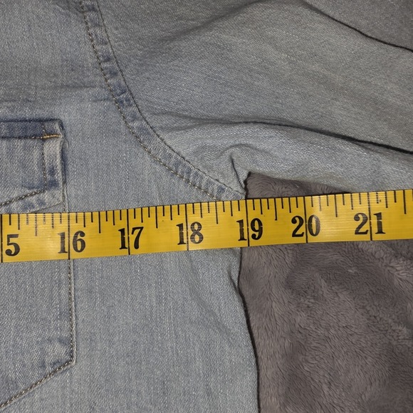 Levis Shirt Womens XS Western Pearl Snap Denim Long Sleeve Cowgirl Rodeo Rock - Picture 12 of 14